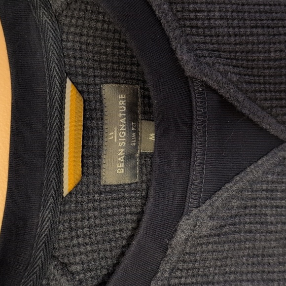 Heavyweight Navy Thermal Tee - Picture 2 of 3